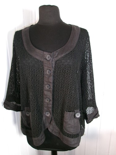 Veste boutons gilet noir