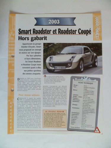 Carte fiche auto smart - carte,