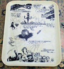 Plateau de boissons du milieu du siècle, Chat Dubonnet, Sauvage