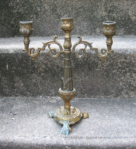 Chandelier bougeoir laiton - bougeoir,