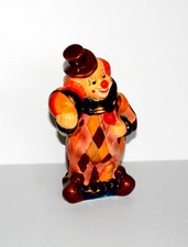 RARE ANCIENNE TIRELIRE - CLOWN SUJET STATUETTE EN CERAMIQUE PEINT MAIN 23x12x9cm