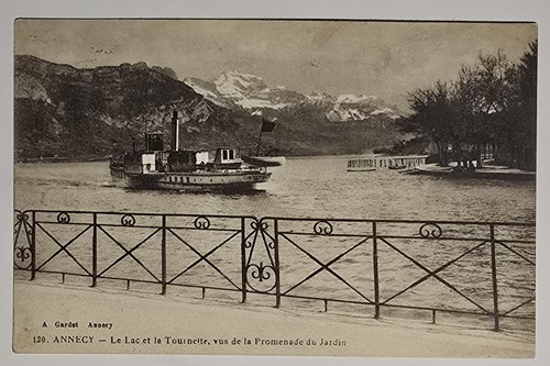 Cpa annecy lac et la - annecy,