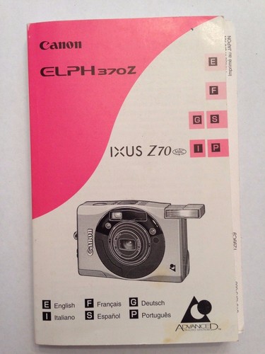 Canon elph370z ixus - ixus, z70