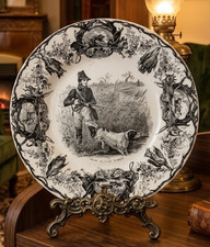 Assiette ancienne, Chasse au