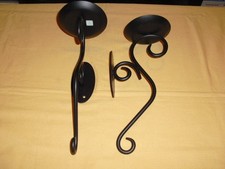 PartyLite Paire de Bougeoirs en Métal (Applique Mural)