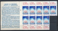D- 009- CARNET  BIENFAISANCE 1959 avec 9 TPs avec PUB  * * (TUBERCULOSE )
