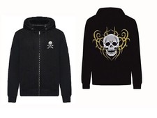 Veste Sweatshirt Noir Tête de