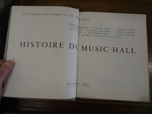 Histoire music hall 1954 - music-hall,