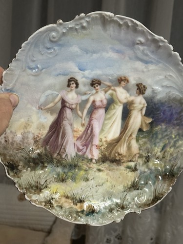 Assiette décorative ancienne