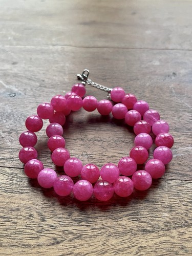 Collier rhodonite pierre - collier, en