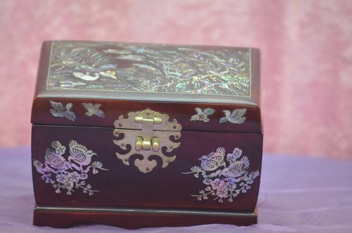 Ancien coffre bijoux - coffre,