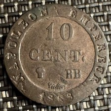PIECE DE 10 CENTIMES NAPOLÉON PREMIER  1808 BB (1332)