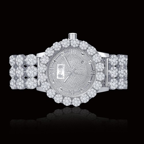 Real diamond white gold custom - diamond,