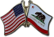 Paquet De 24 USA Américain California État Amitié Drapeau Vélo Bonnet Épinglette
