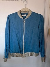 Veste Haut bleu doré Vintage