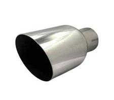 Embout D'Échappement Rond 100Mm Pour Échappement 65Mm Pour Audi Bmw Seat Vw