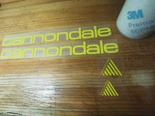 Ensemble autocollant autocollant vinyle Cannondale x3 vieilles lettres jaune ーーー