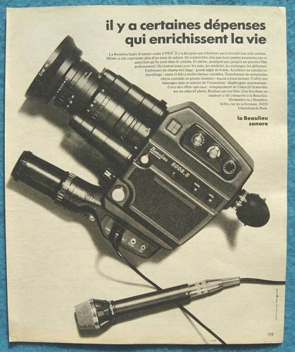 Publicité papier caméra - papier,