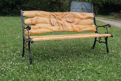 Banc jardin bois - de, en