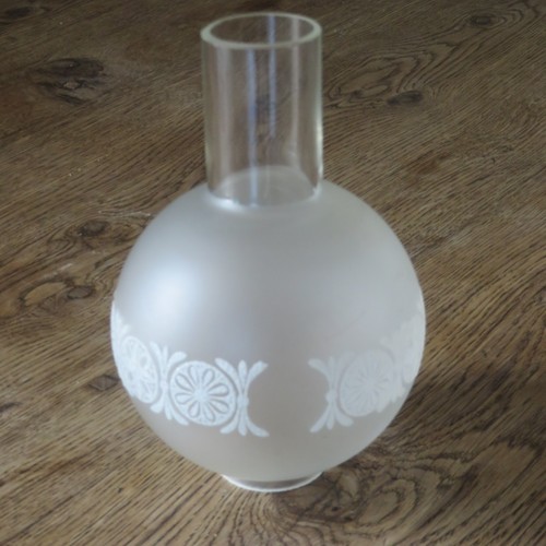 Verre globe emaille pour lampe - pour,