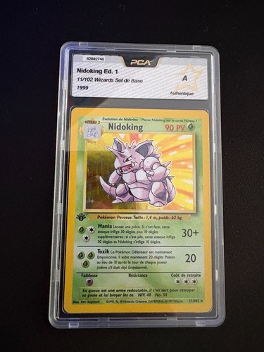 Carte pokémon nidoking - pokémon, 1ère