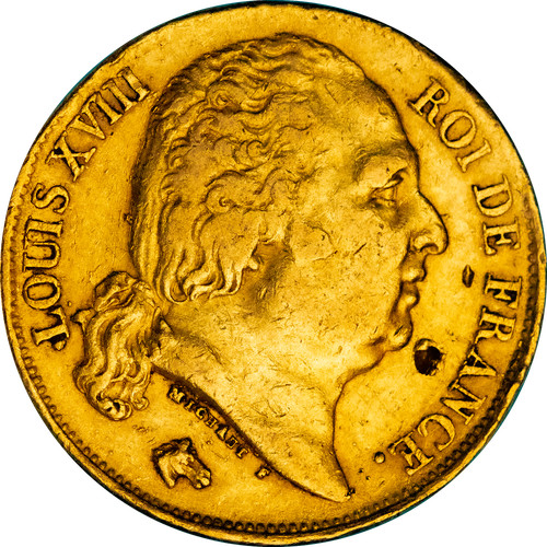Restauration francs or - -, 20