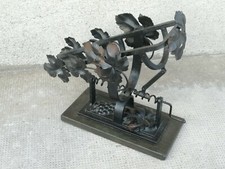 Porte bouteille art déco fer forgé vigne bottle holder wine iron 