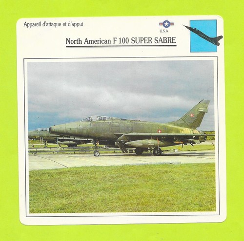 Fiche north american f100 - fiche,