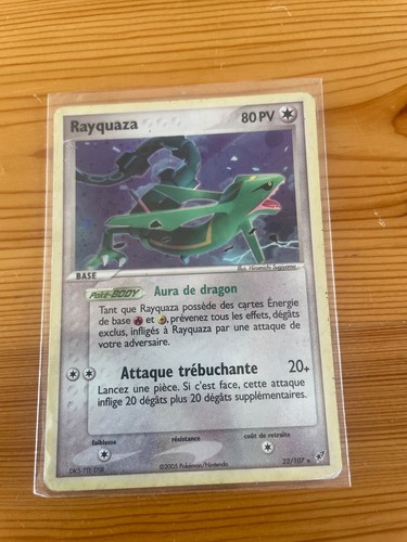 Carte pokemon rayquaza - rayquaza, 22/107