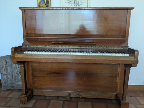 Piano droit pleyel acajou - droit,