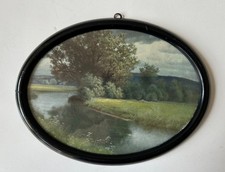 Cadre Photo Noir En Bois Ovale