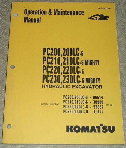 Komatsu pc200 pc210 pc220 - komatsu, pc200-6