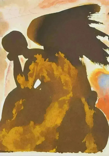 Salvador dali ange - salvador, noir