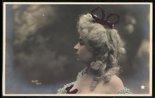 Carte postale actrice fournier - postale,