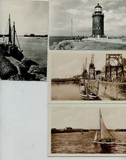 5 cartes postales semi modernes Granville Manche, port, phare, grues, bateaux
