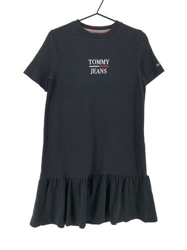 Robe noire col rond tommy - robe,