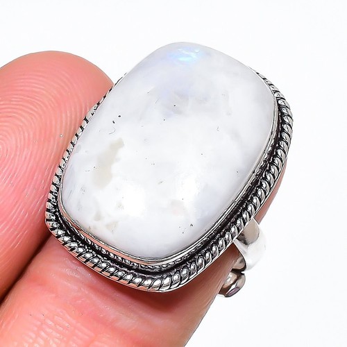 Bague réglable pierre lune - réglable, de
