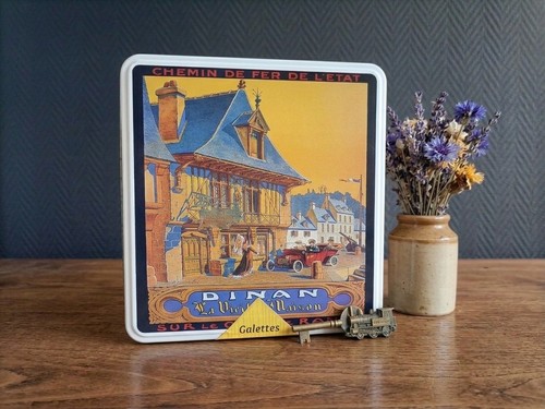 Boîte métal vintage dinan - boîte,