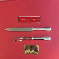 SERVICE GIGOT CLUNY 32 ET 28CM CHRISTOFLE FRANCE TRÈS BEL ETAT METAL ARGENTÉ