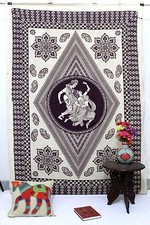 Tapisserie mandala bohème coton hippie tsigane décoration intérieure indienne...