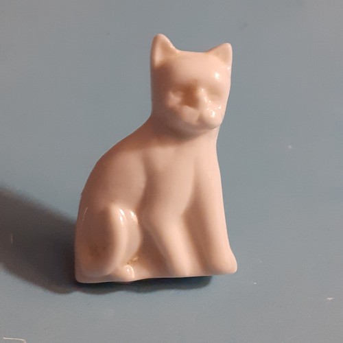 Feve chat porcelaine - chat,