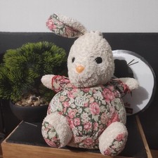peluche lapin blanc boule