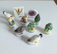 Lot 10 fèves en céramique