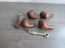 lot de 4 têtes de pipe , CHAP,RIVA ,CHACOM SPORT, REAL BRIAR+2 cures pipes(smd4)