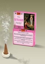 Boite  de 10 cônes d encens Notre Dame de Lourdes