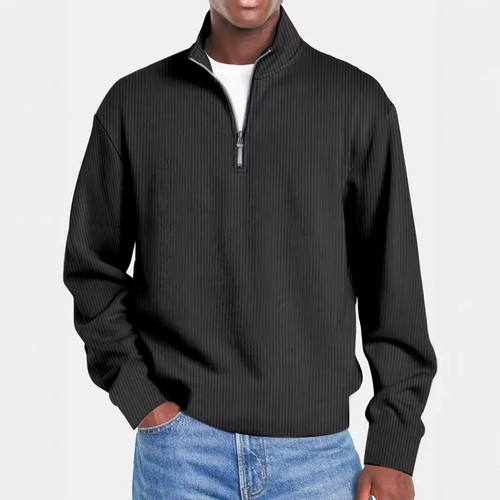 Pull homme col zippé maille - pull,