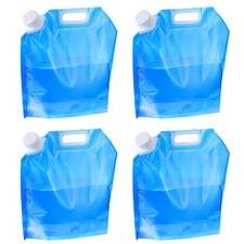 2 Pcs Bidon Eau 5 L Jerrican Eau 5L Bidon à Eau Pliable avec Couvercle Sac d'...