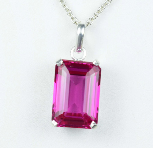 Beau collier saphir rose