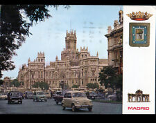 MADRID (ESPAGNE) CITROEN 2CV , FIAT & RENAULT 4L ,DAUPHINE au BUREAU DE POSTE