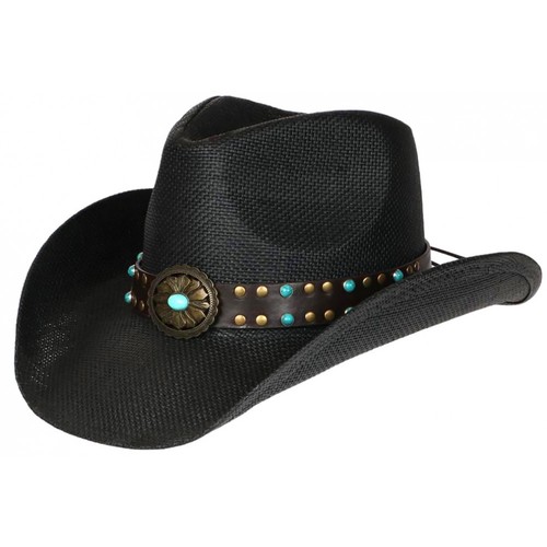 Chapeau cowboy noir - chapeau, et